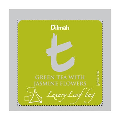 green tea with jasmine flowers